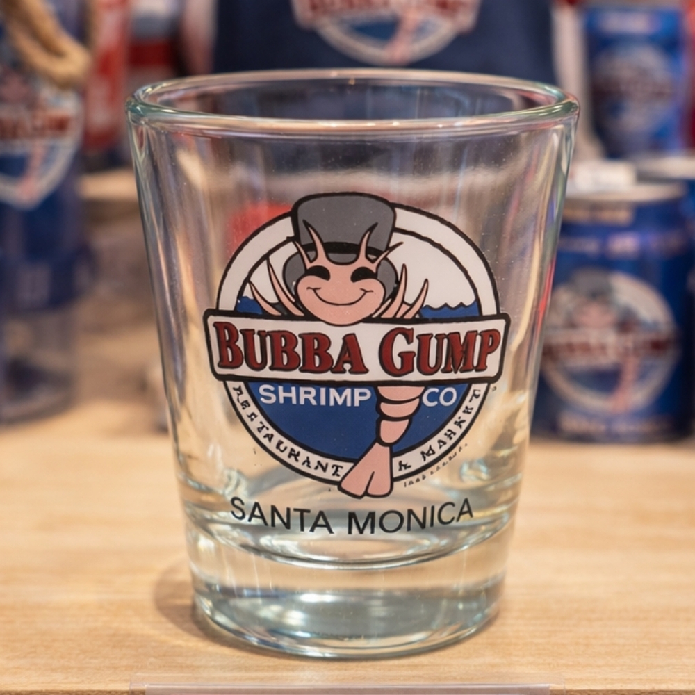 Bubba Gump Shrimp Company Santa Monica Shot Glass Souvenir Glass‎